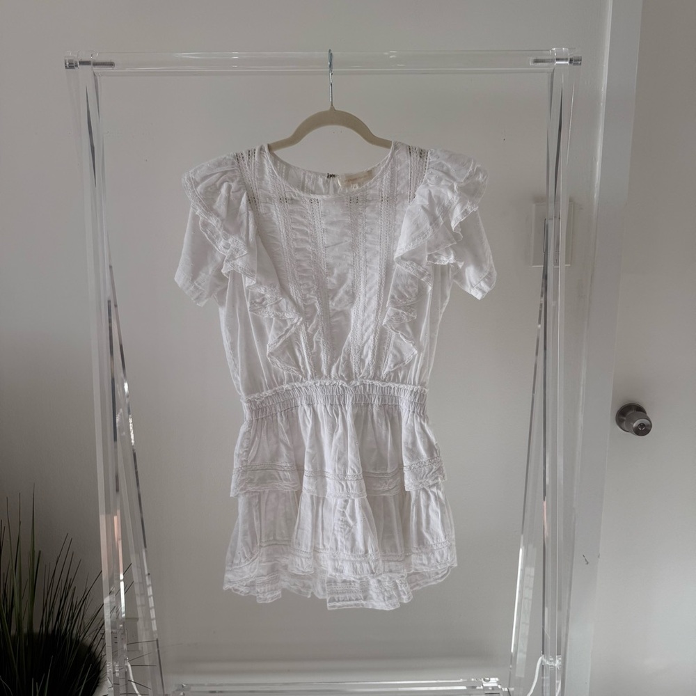 LoveShackFancy Natasha Heritage Mini Dress